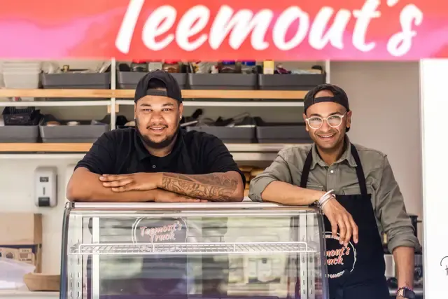 Cédric et Jason, l'équipe Teemout's Truck